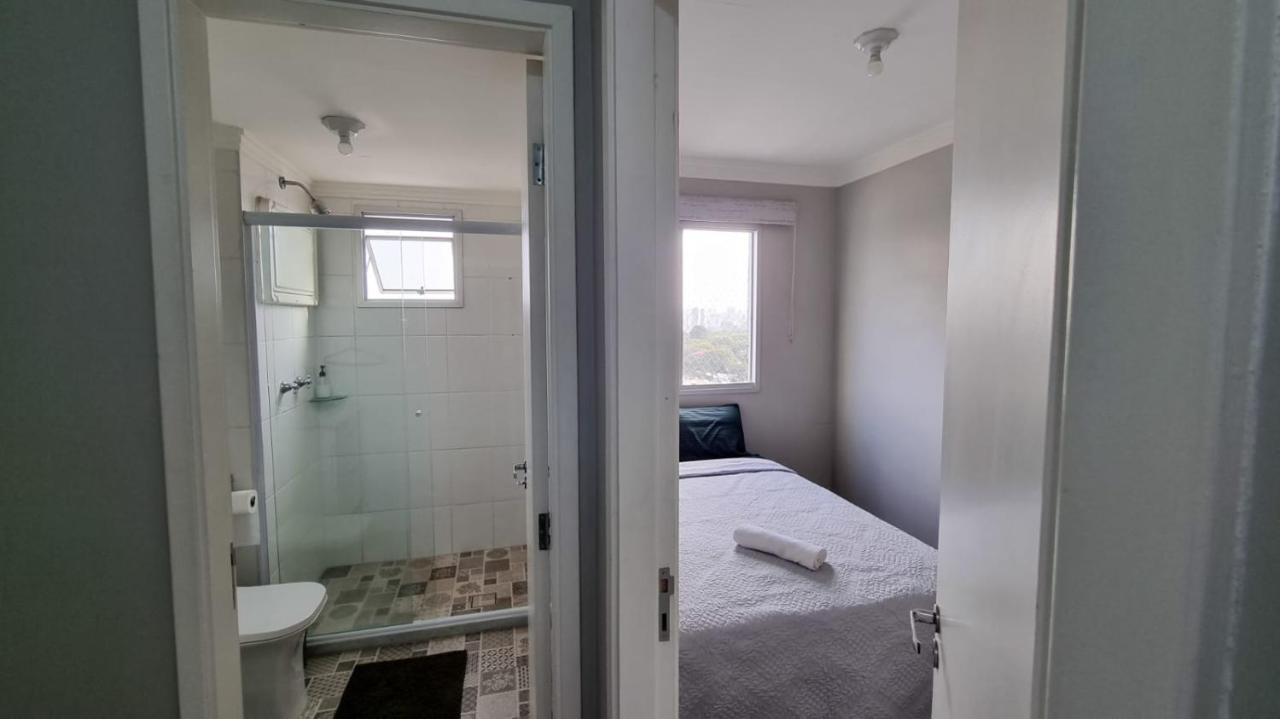 Quarto Em Apartamento Proximo Ao Aeroporto De Guarulhos Gru Rum bild